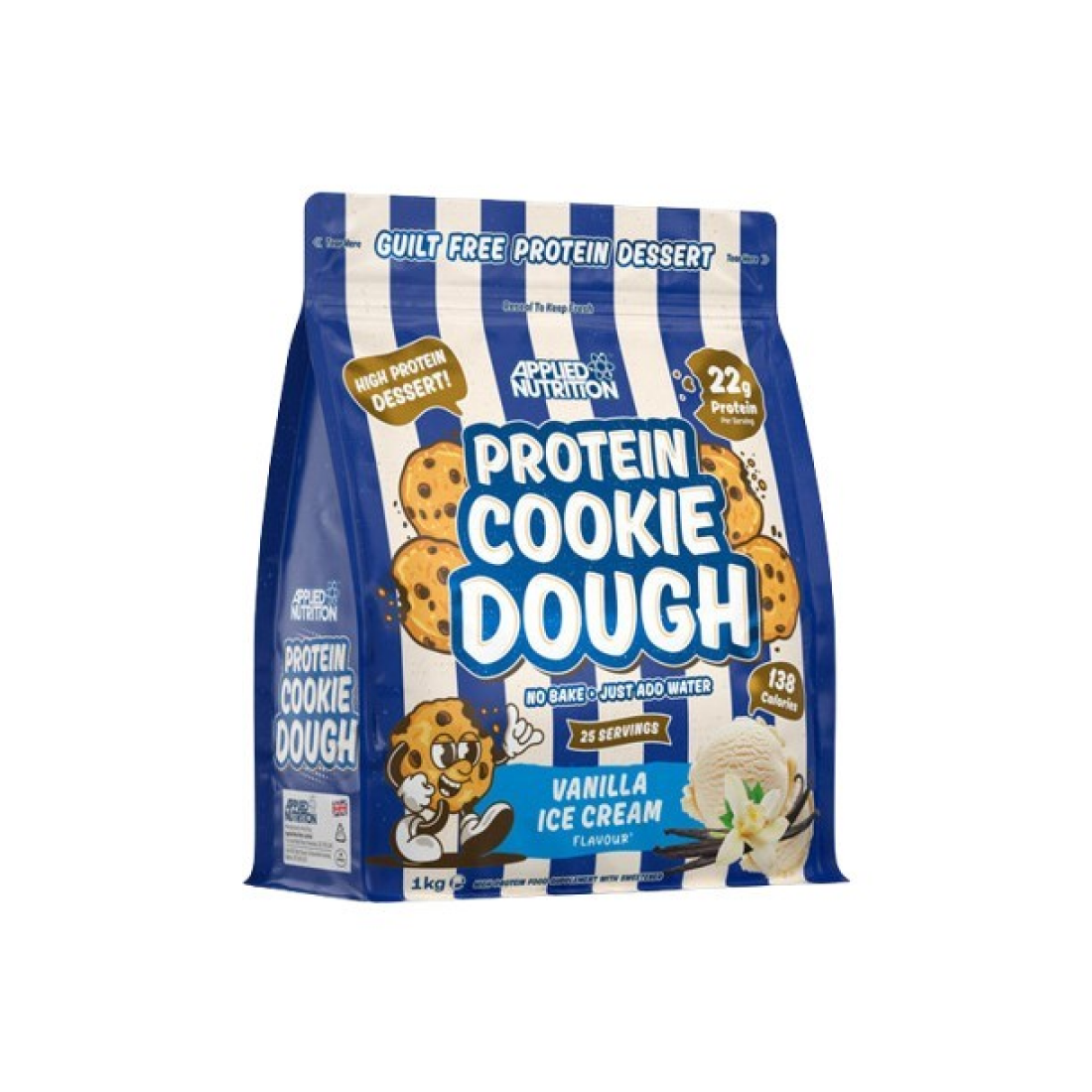 APPLIED NUTRITION PROTEIN COOKIE DOUGH DESSERT VANILLA ICE CREAM - 1000 GRAMS