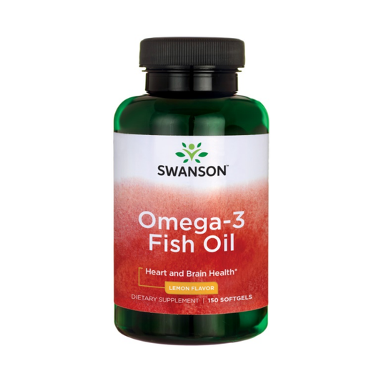 SWANSON OMEGA-3 FISH OIL LEMON - 150 SOFTGELS