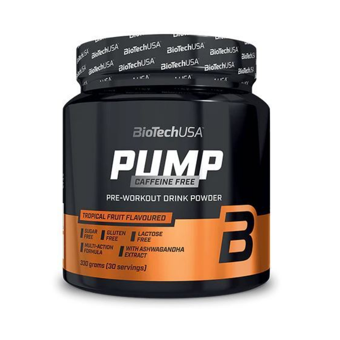 BIOTECHUSA PUMP CAFFEINE FREE LEMON ICE TEA - 330 GRAMS