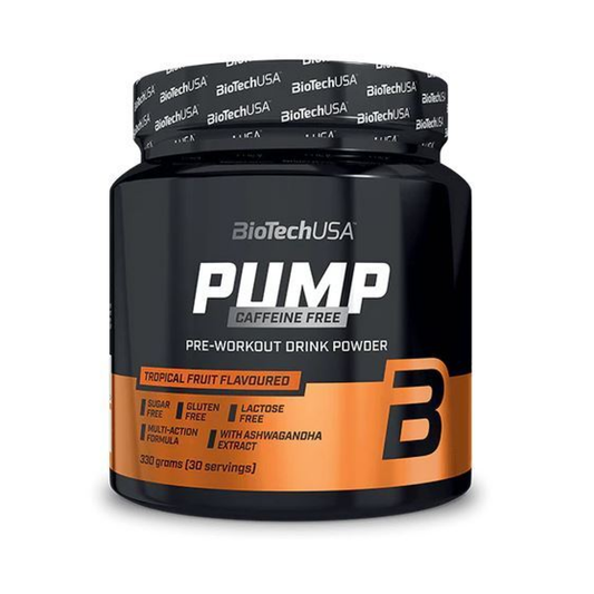 BIOTECHUSA PUMP CAFFEINE FREE LEMON ICE TEA - 330 GRAMS