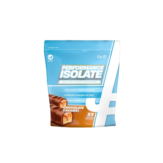 TRAINED BY JP PERFORMANCE ISOLATE CHOCOLATE CARAMEL - 1000 GRAMS