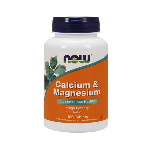 NOW FOODS CALCIUM & MAGNESIUM - 100 TABLETS