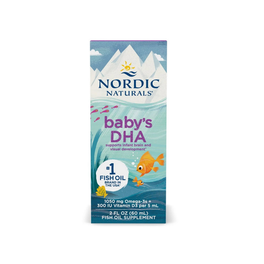 NORDIC NATURALS BABY'S DHA FISH OIL 1050MG OMEGA-3 WITH VITAMIN D3 - 60 ML