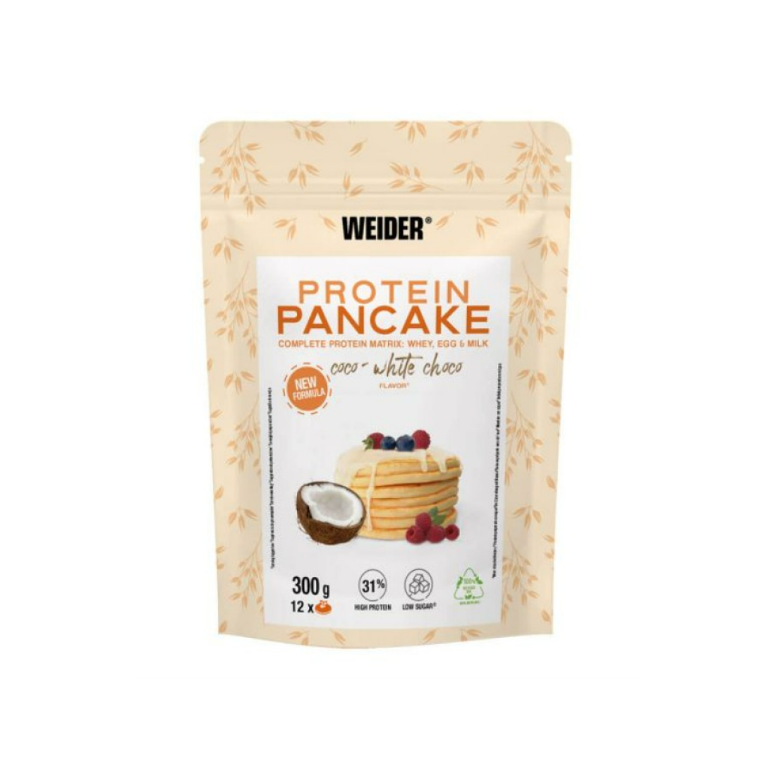 WEIDER PROTEIN PANCAKE COCO-WHITE CHOCO - 300 GRAMS