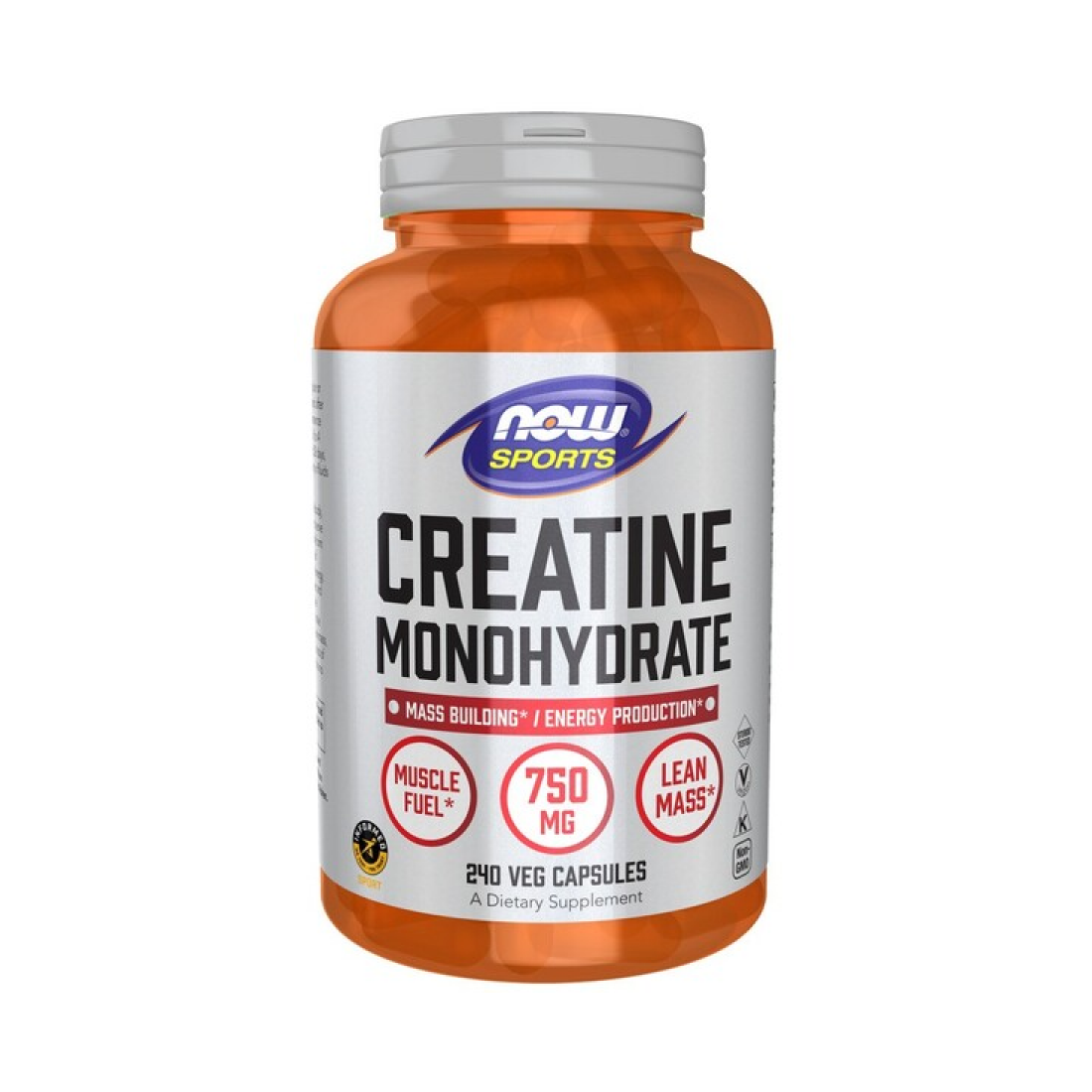 NOW FOODS CREATINE MONOHYDRATE 750MG - 240 VCAPS