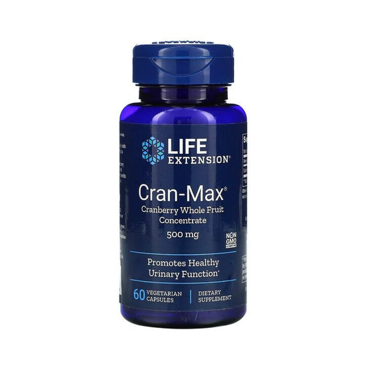 LIFE EXTENSION CRAN-MAX CRANBERRY WHOLE FRUIT CONCENTRATE 500MG - 60 VCAPS