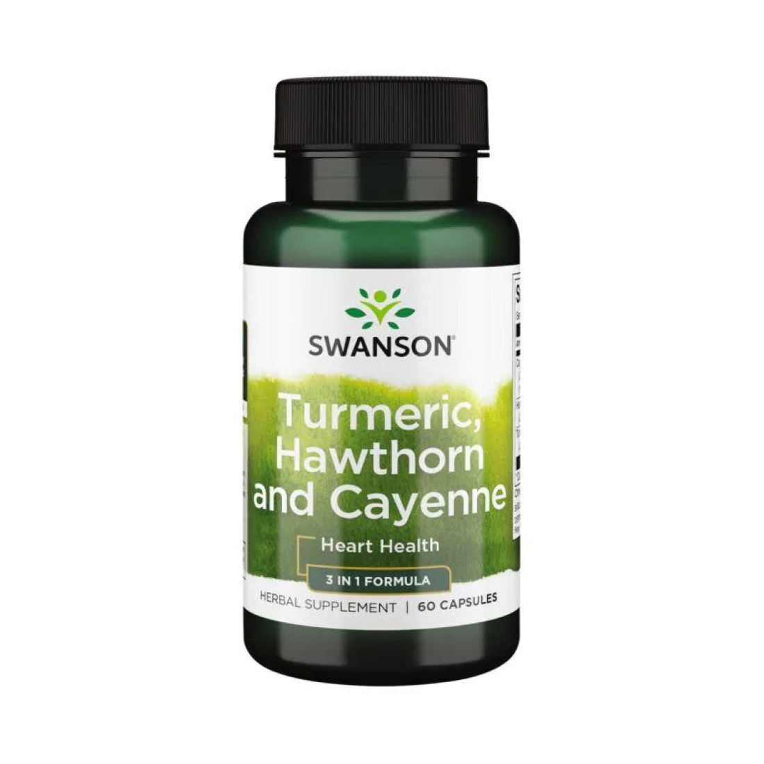 SWANSON TURMERIC HAWTHORN AND CAYENNE - 60 CAPS