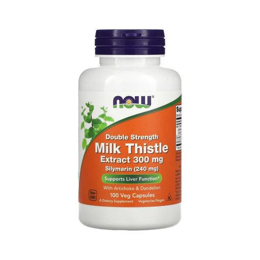 NOW FOODS MILK THISTLE EXTRACT WITH ARTICHOKE & DANDELION 300MG DOUBLE STRENGTH - 100 VCAPS