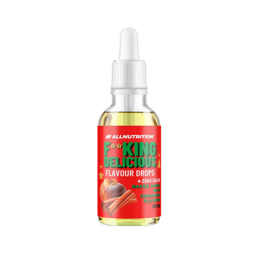 ALLNUTRITION FITKING DELICIOUS FLAVOUR DROPS BAKED APPLE WITH CINNAMON - 50 ML