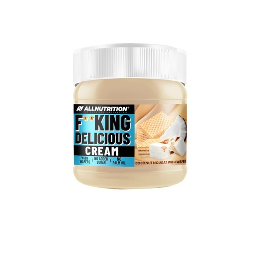 ALLNUTRITION FITKING DELICIOUS CREAM COCONUT NOUGAT WITH WAFERS - 200 GRAMS