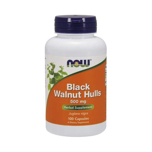 NOW FOODS BLACK WALNUT HULLS 500MG - 100 CAPS