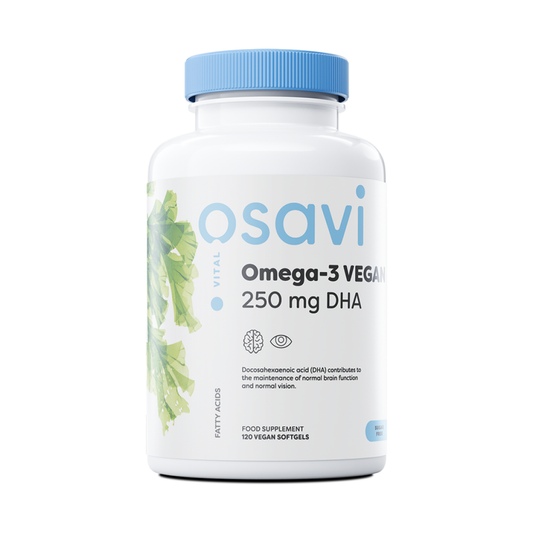 OSAVI OMEGA-3 VEGAN 250MG DHA - 120 VEGAN SOFTGELS