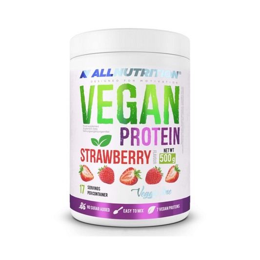 ALLNUTRITION VEGAN PROTEIN STRAWBERRY - 500 GRAMS