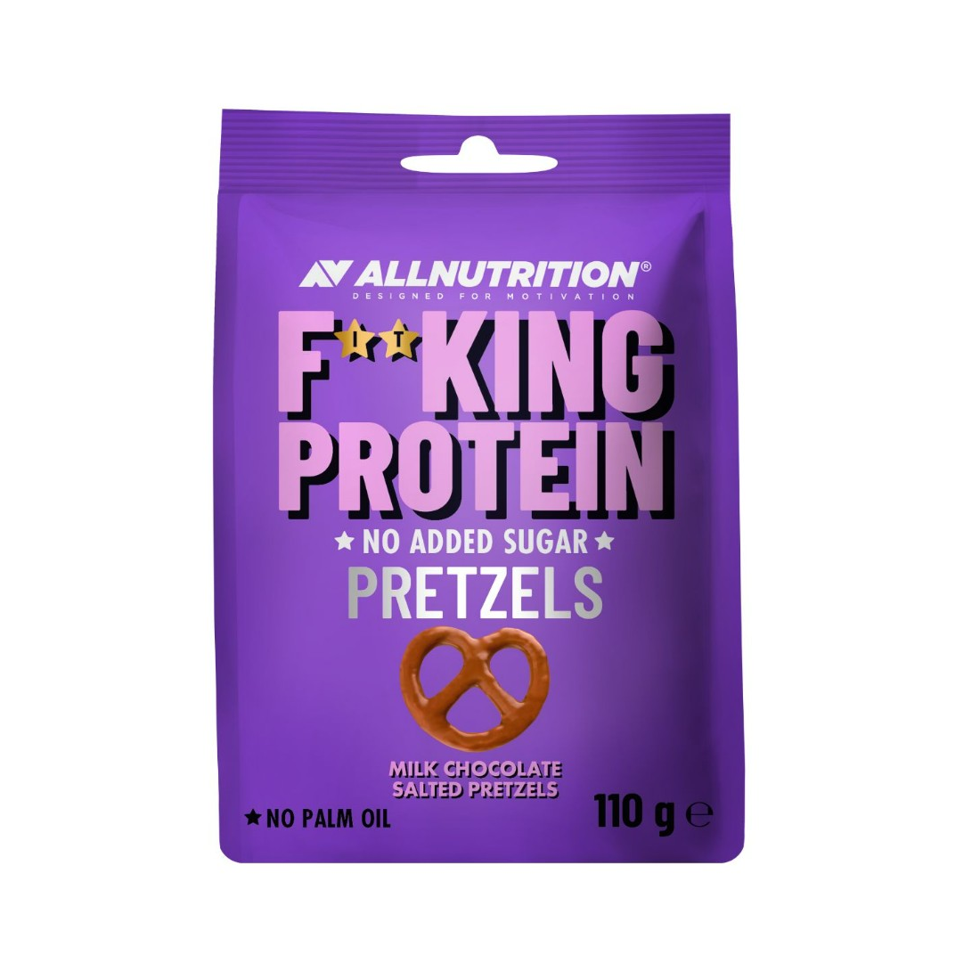 ALLNUTRITION FITKING PROTEIN PRETZELS MILK CHOCOLATE SALTED - 110 GRAMS