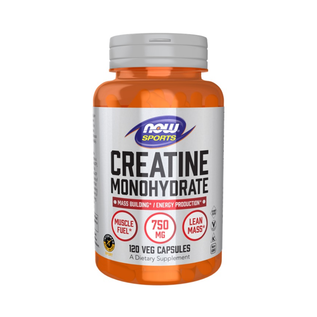 NOW FOODS CREATINE MONOHYDRATE 750MG - 120 VCAPS