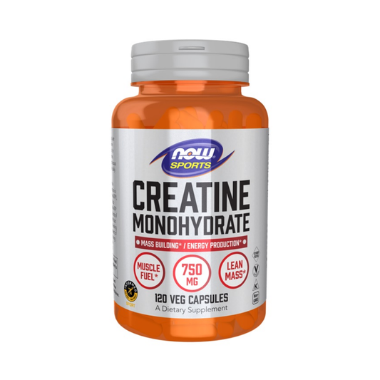NOW FOODS CREATINE MONOHYDRATE 750MG - 120 VCAPS