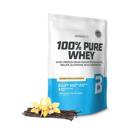 BIOTECHUSA 100% PURE WHEY BOURBON VANILLA - 454 GRAMS