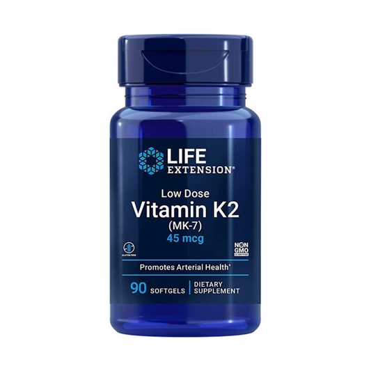 LIFE EXTENSION LOW DOSE VITAMIN K2 (MK-7) 45MCG - 90 SOFTGELS