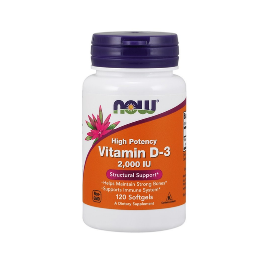 NOW FOODS VITAMIN D-3 2000 IU - 120 SOFTGELS