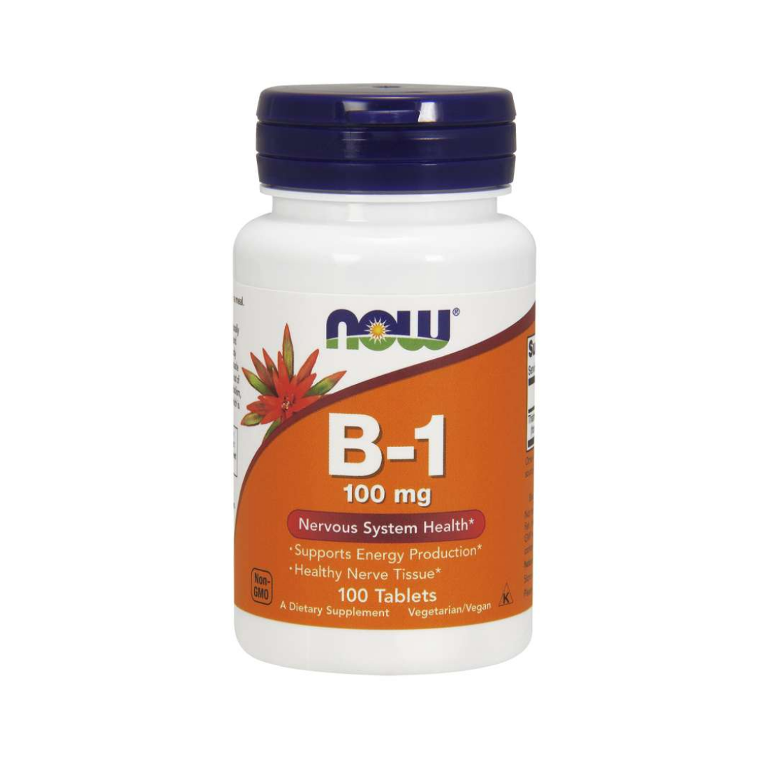 NOW FOODS VITAMIN B-1 THIAMINE 100MG - 100 TABLETS