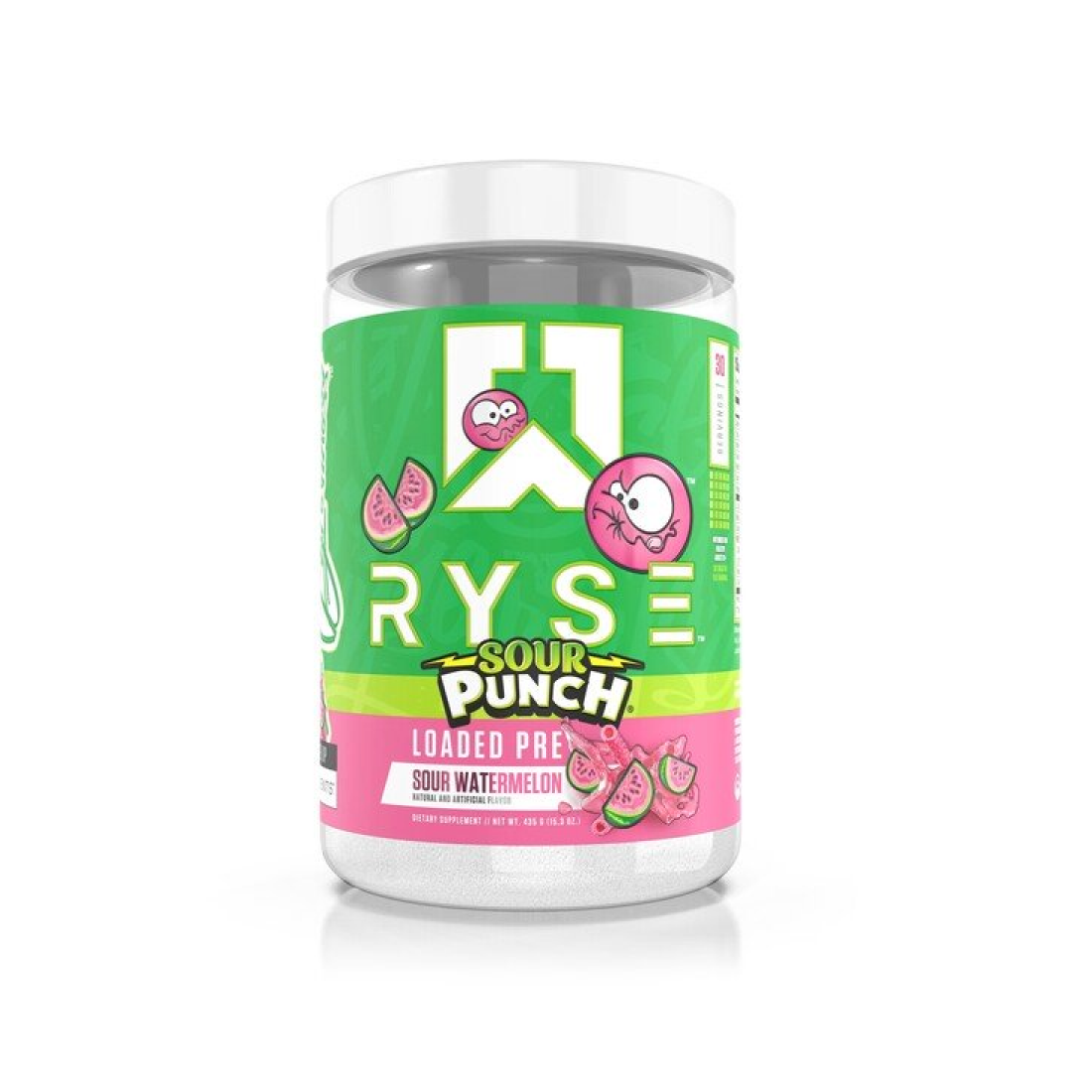RYSE LOADED PRE SOUR PUNCH WATERMELON - 435 GRAMS