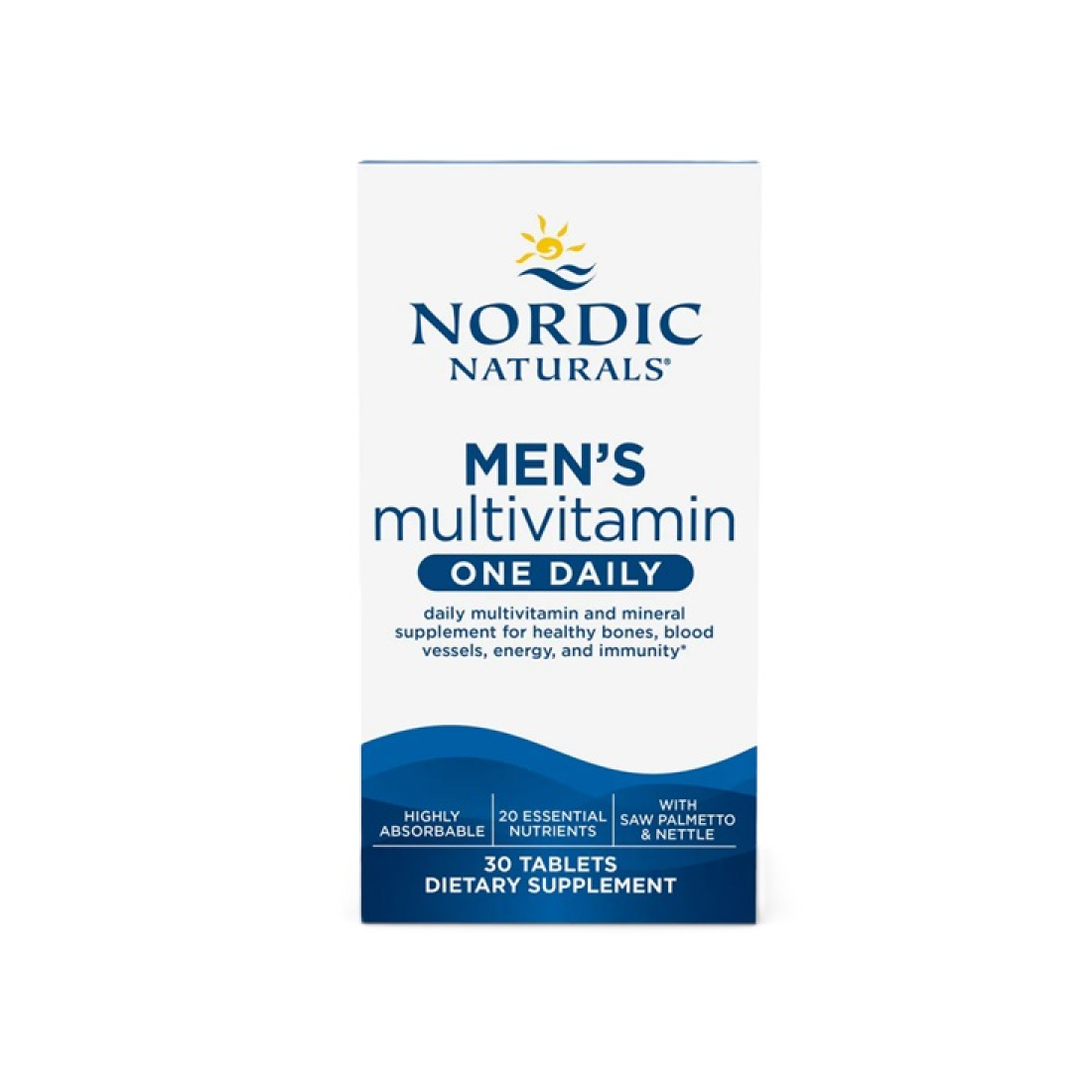 NORDIC NATURALS MEN'S MULTIVITAMIN ONE DAILY - 30 TABLETS
