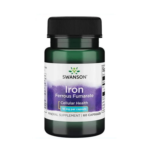 SWANSON IRON (FERROUS FUMARATE) 18MG - 60 CAPS