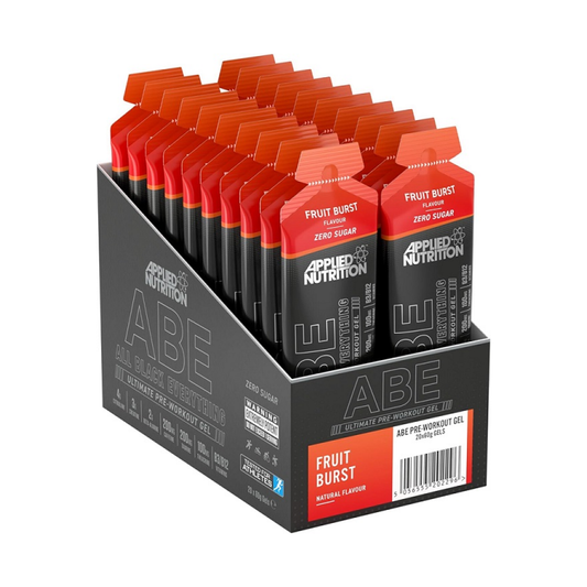 APPLIED NUTRITION ABE - ALL BLACK EVERYTHING GEL FRUIT BURST - 20 X 60G