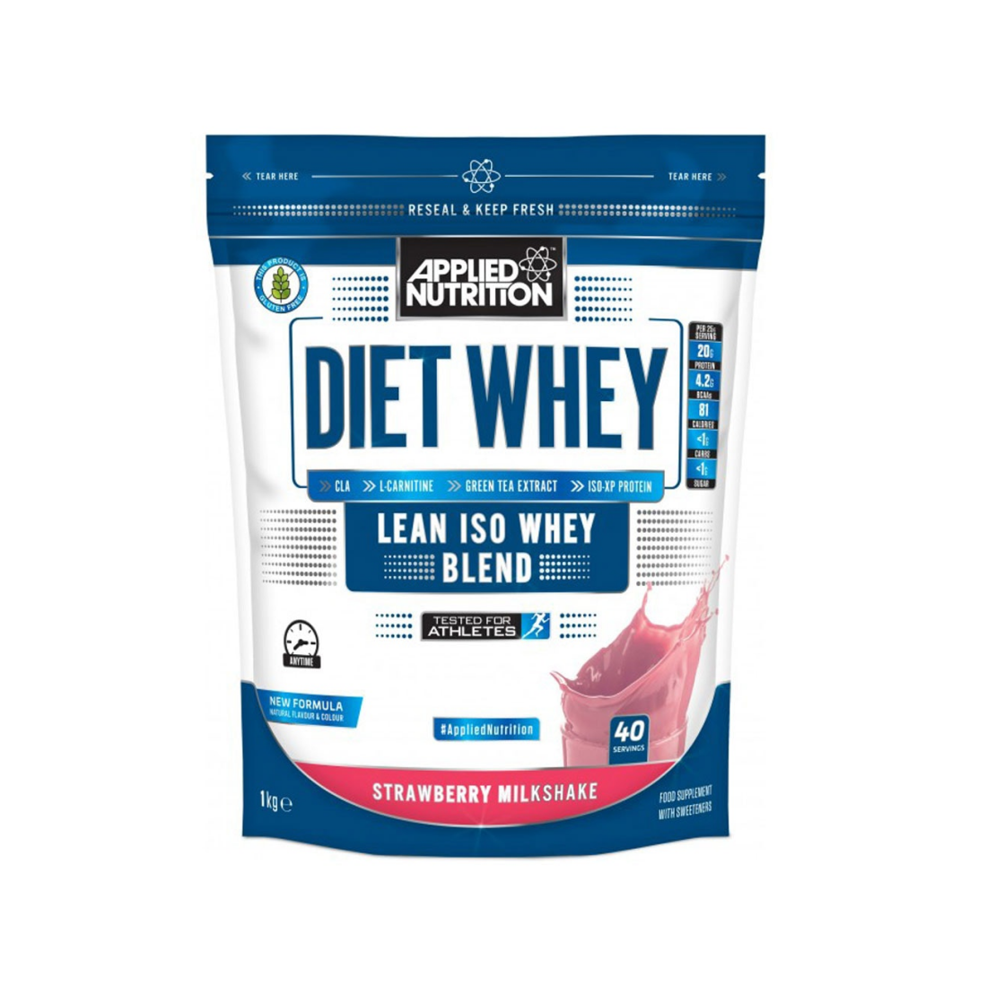 APPLIED NUTRITION DIET WHEY VANILLA ICE CREAM - 1000 GRAMS