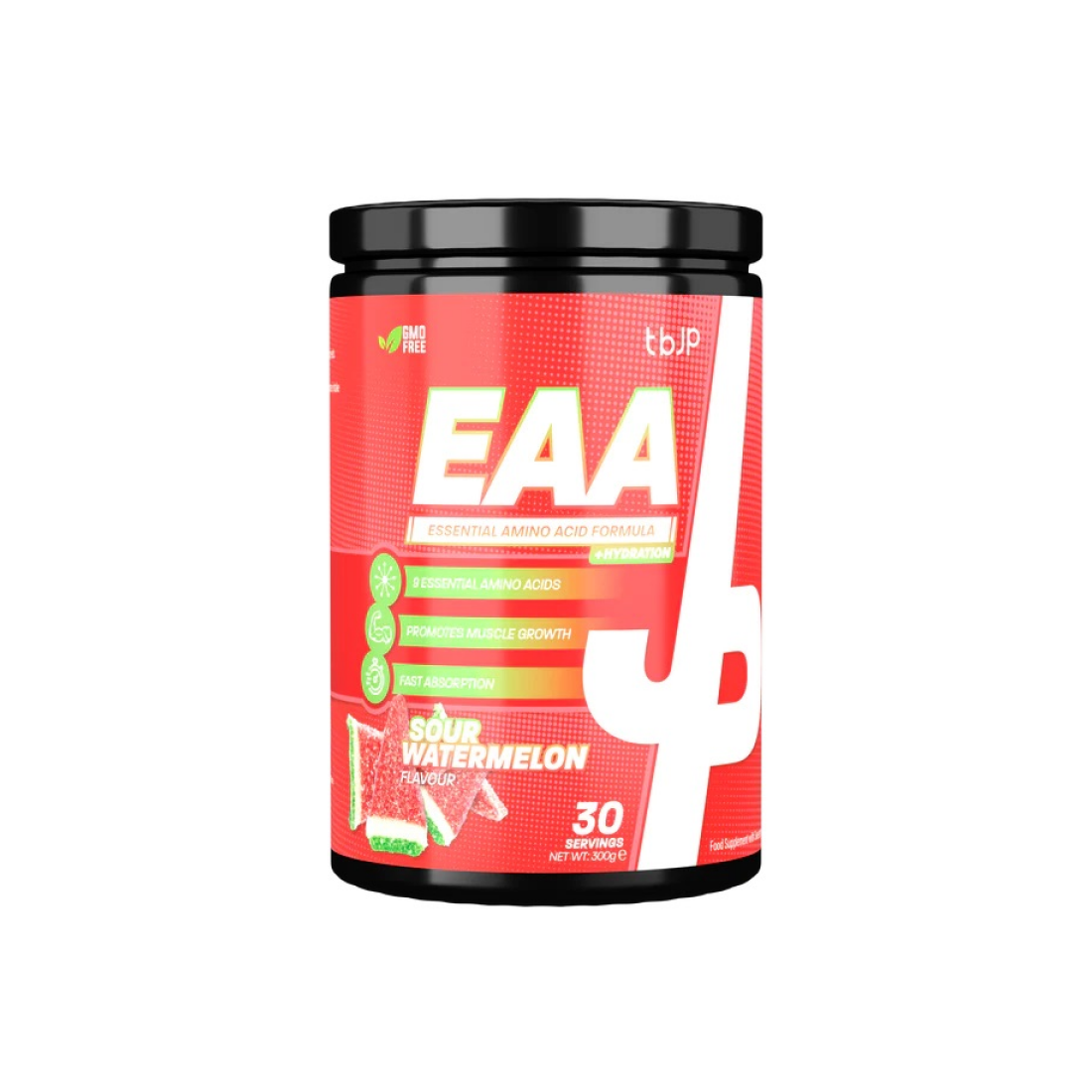 TRAINED BY JP EAA + HYDRATION SOUR WATERMELON - 300 GRAMS
