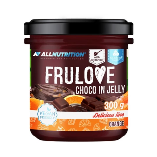 ALLNUTRITION FRULOVE CHOCO IN JELLY ORANGE - 300 GRAMS