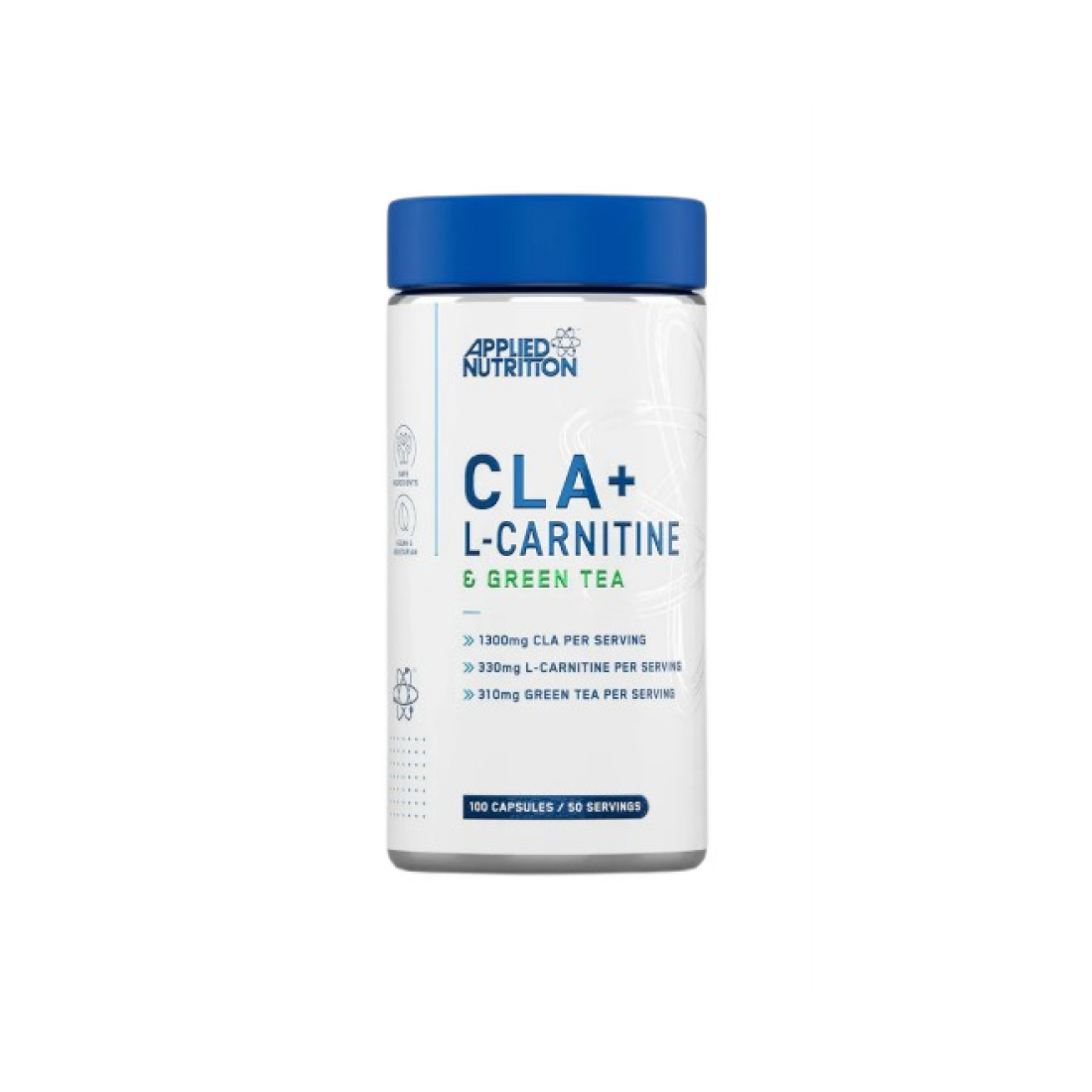 APPLIED NUTRITION CLA + L-CARNITINE & GREEN TEA - 100 CAPS