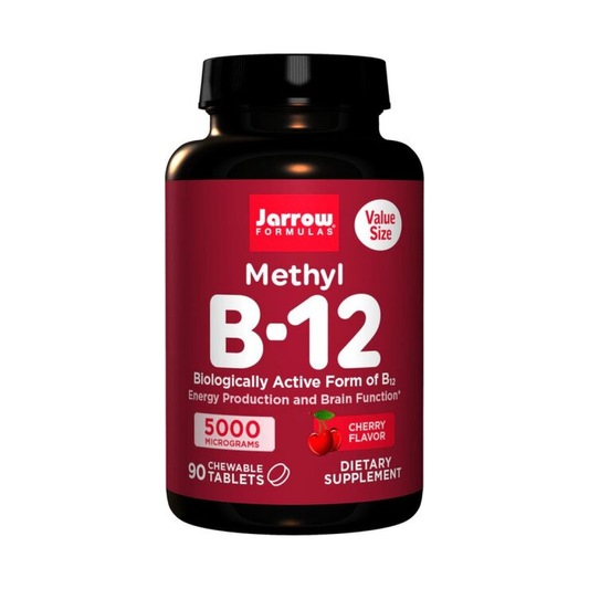 JARROW FORMULAS METHYL B-12 5000MCG (CHERRY) - 90 CHEWABLE TABS