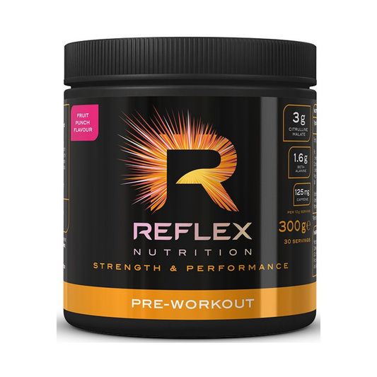 REFLEX NUTRITION PRE-WORKOUT FRUIT PUNCH - 300 GRAMS
