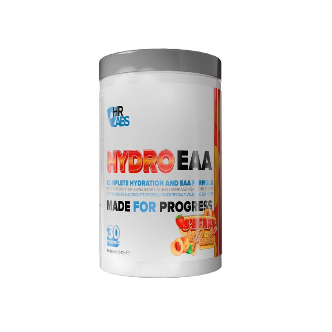 HR LABS HYDROEAA S'BERRY & PEACHES - 540 GRAMS
