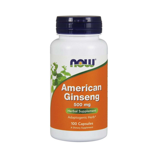 NOW FOODS AMERICAN GINSENG 500MG - 100 VCAPS