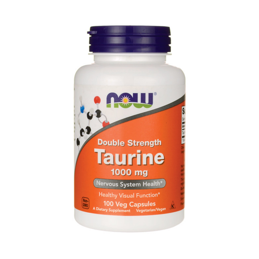 NOW FOODS TAURINE 1000MG DOUBLE STRENGTH - 100 VCAPS