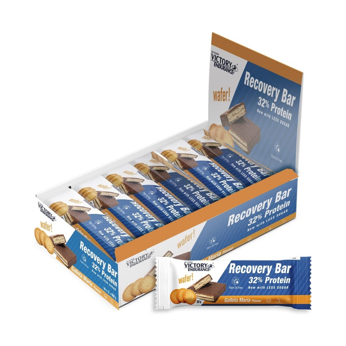 WEIDER JOE WEIDER VICTORY ENDURANCE RECOVERY BAR GALLETA MARIA - 12 X 50G