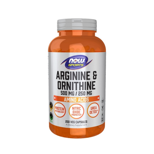 NOW FOODS ARGININE & ORNITHINE - 250 VCAPS