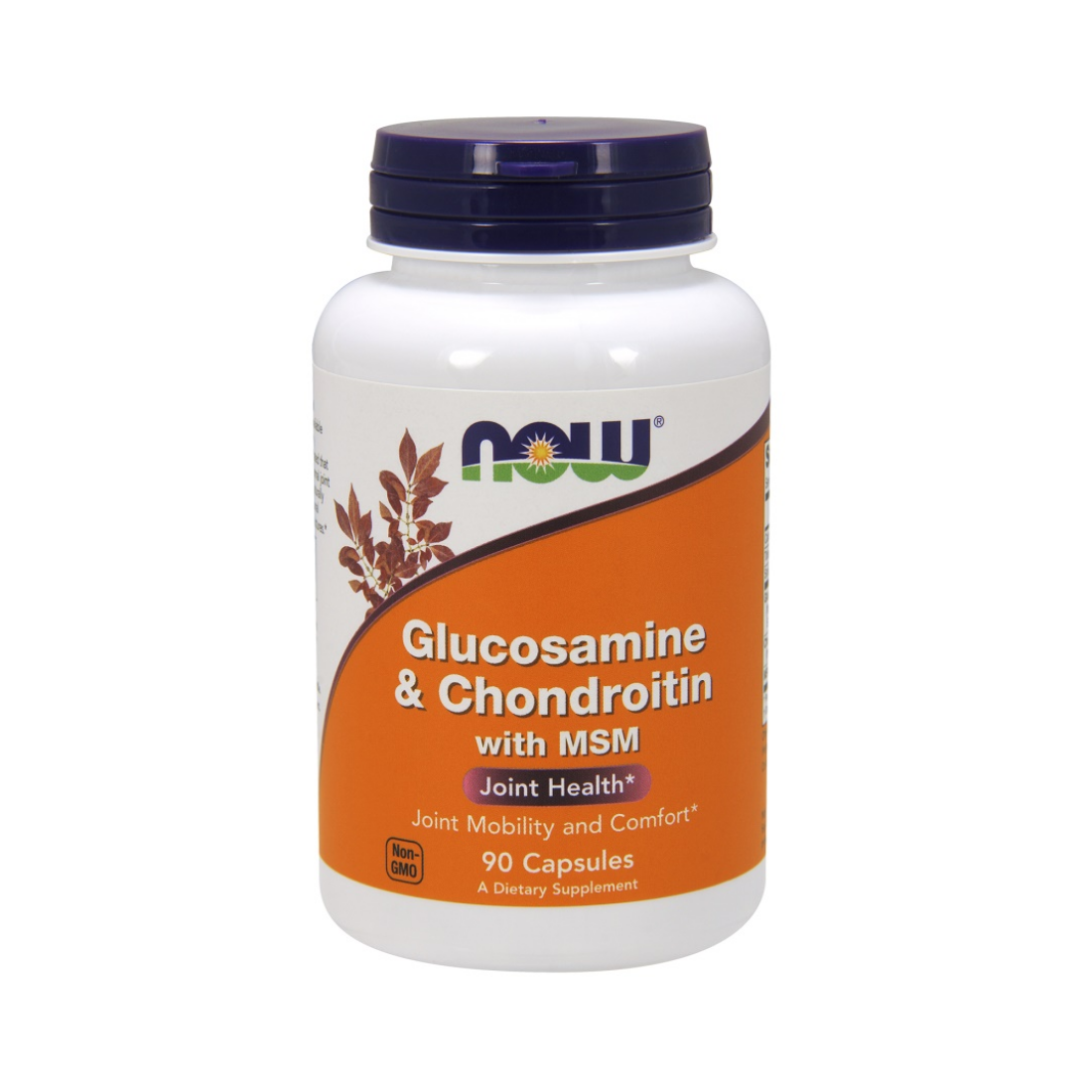 NOW FOODS GLUCOSAMINE & CHONDROITIN WITH MSM - 90 CAPS