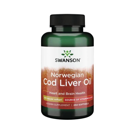 SWANSON COD LIVER OIL 350MG - 250 SOFTGELS