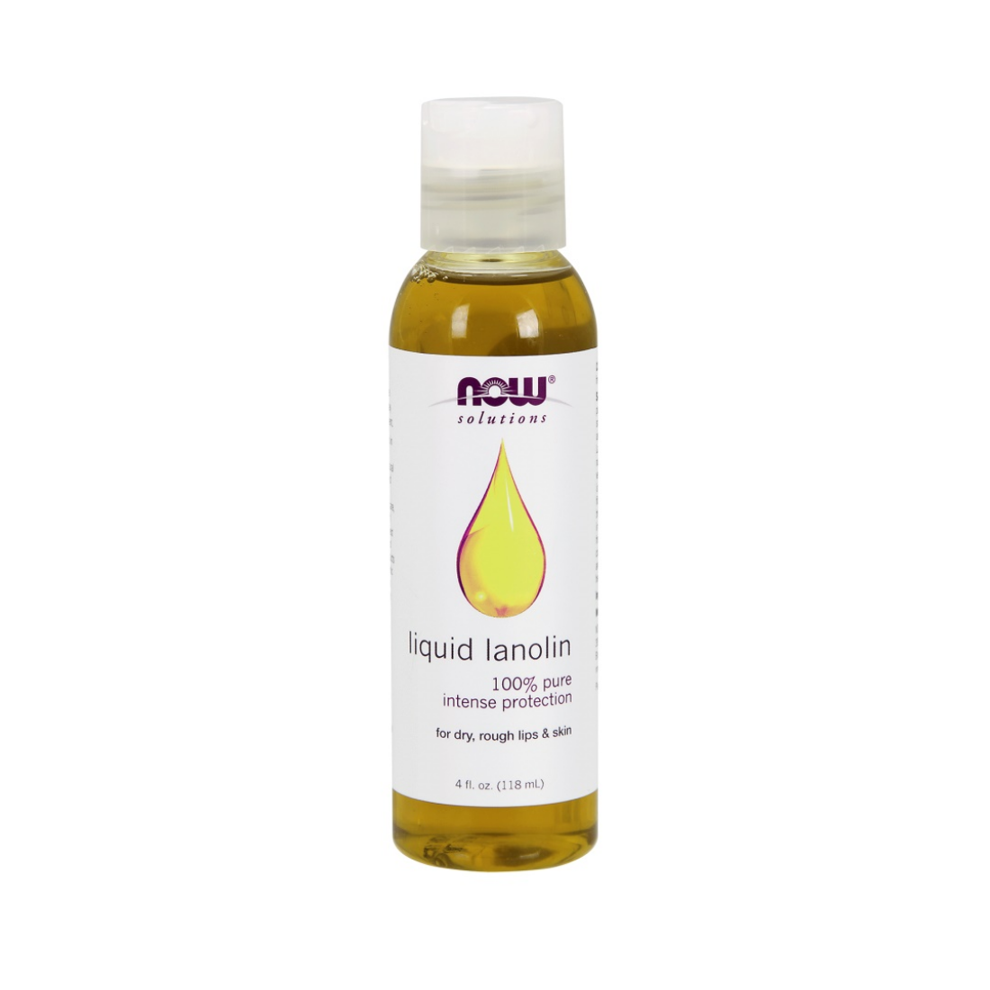 NOW FOODS LANOLIN 100% PURE LIQUID - 118 ML
