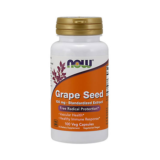 NOW FOODS GRAPE SEED STANDARDIZED EXTRACT 100MG - 100 VCAPS