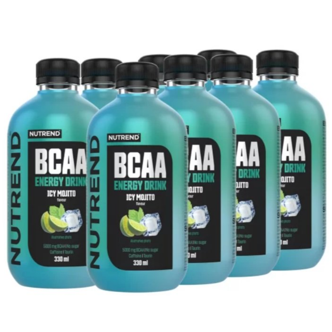 NUTREND BCAA ENERGY DRINK ICY MOJITO - 8 X 330 ML