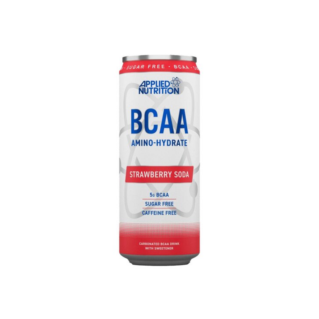 APPLIED NUTRITION BCAA AMINO-HYDRATE CAFFEINE FREE CANS STRAWBERRY SODA - 12 X 330 ML