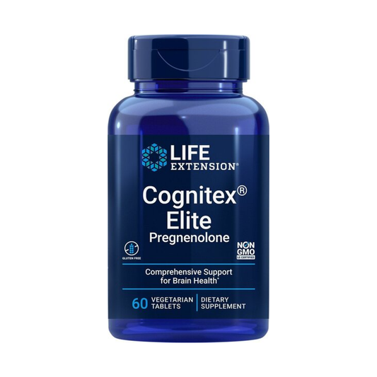 LIFE EXTENSION COGNITEX ELITE PREGNENOLONE - 60 VEGETERIAN TABS