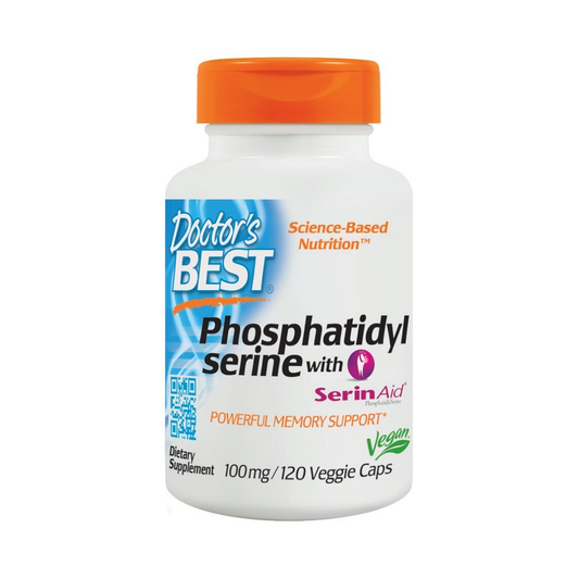 DOCTOR'S BEST PHOSPHATIDYLSERINE SERINE WITH SERINAID 100MG - 120 VCAPS