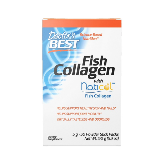 DOCTOR'S BEST FISH COLLAGEN WITH NATICOL FISH COLLAGEN - 30 STICK PACKS