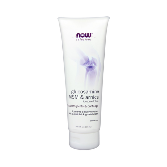 NOW FOODS GLUCOSAMINE MSM & ARNICA LIPOSOME LOTION - 237 ML