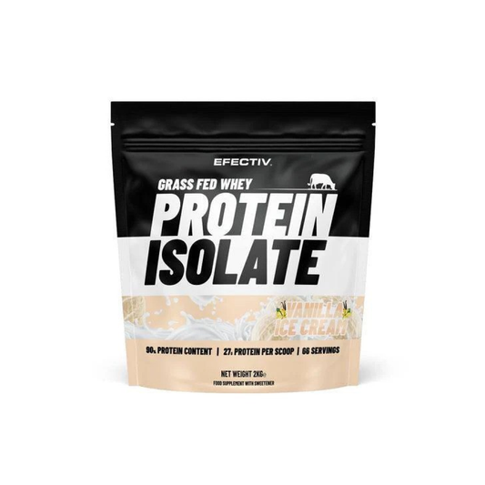 EFECTIV NUTRITION GRASS FED WHEY PROTEIN ISOLATE VANILLA ICE CREAM - 2000 GRAMS